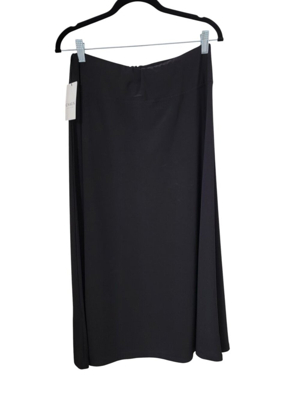 Chaus Size M Black A-Line Midi-to-Maxi Skirt, NEW with Tag